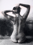 Tone Drawing 1: Charcoal on textured paper